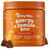 Zesty Paws Allergy & Immune Bites for Dogs Gut Health, Soft Chew Dog Treats Immune Support Supplement