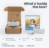 Dog GPS Tracker with Activity Monitoring, Fits Any Collar (White)