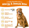 Zesty Paws Allergy & Immune Bites for Dogs Gut Health, Soft Chew Dog Treats Immune Support Supplement