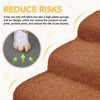 Teddy Velvet Dog Stairs – Waterproof, Non-Slip Pet Ramp with 33D Foam Support & Soft Fleece Cover for Older, Injured & Short-Legged Dogs Pet Removable Step Machine Washable