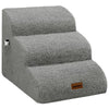Teddy Velvet Dog Stairs – Waterproof, Non-Slip Pet Ramp with 33D Foam Support & Soft Fleece Cover for Older, Injured & Short-Legged Dogs Pet Removable Step Machine Washable
