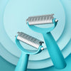 Uproot Clean Deshedder for Dogs, Cats, and Bunnies - Grooming Tool for Medium and Long-Haired Pets