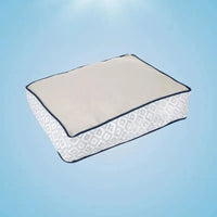 Grey Diamond Cushion Dog Bed