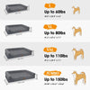 Extra Large Orthopedic Memory Foam Dog Bed Waterproof Bolster Couch with Removable & Washable Cover for Large Dogs
