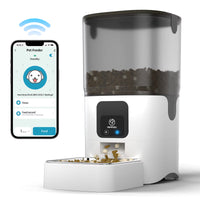 FursBliss Smart Automatic Cat Feeder (6L) with WiFi App Control & Dual Power Backup