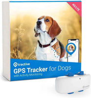 Dog GPS Tracker with Activity Monitoring, Fits Any Collar (White)