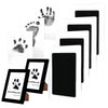 Larleaf mess-free paw print kit with photo frame for pets
