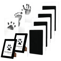 Larleaf Mess-Free Paw Print Kit – Ink Pads & Photo Frame Keepsake for Dogs & Cats
