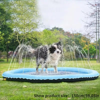 FursBliss Portable Dog Water Sprinkler – Inflatable Non‑Slip Splash Pad for Outdoor Pet Play & Bathing