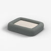Medium Dog Bed Indestructible Washable Waterproof Cover Calming Memory Foam, Plush Crate for Dogs - 35 Inch, up to 60Lbs, Non Slip Couch, Premium Donut Bolster Sides Stone Grey