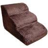 Non-Slip 3-Tier Dog Ramp Stairs with Washable Steps