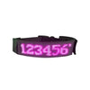LED Multicolor Display Pet Dog Collars Programmable Multilingual Scrolling Customized Animations Rechargeable Glowing Necklace