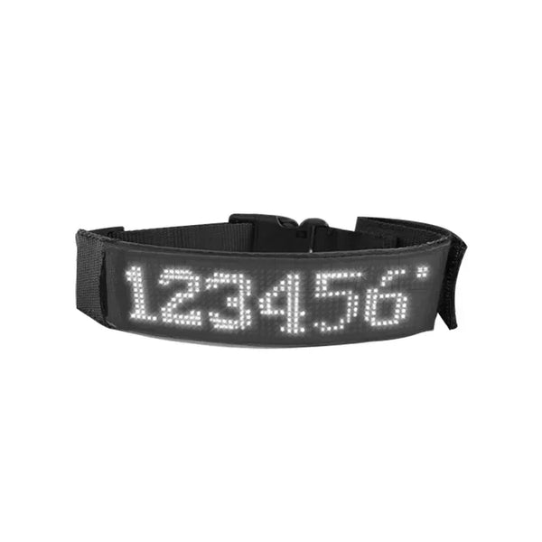 LED Multicolor Display Pet Dog Collars Programmable Multilingual Scrolling Customized Animations Rechargeable Glowing Necklace