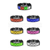 LED Multicolor Display Pet Dog Collars Programmable Multilingual Scrolling Customized Animations Rechargeable Glowing Necklace