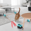 Smart Cat Toy - Auto & Remote Modes | USB Rechargeable | Adjustable Speed | Replaceable Accessories | Fun, Safe, & Perfect for Active Cats!