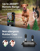Dog Training Collar with Remote,  Dog Training Collar IP67 Waterproof, Training Collar for Large Medium Small Dogs, Rechargeable E-Collar for Dogs with 4 Modes Beep, Vibration (Black)