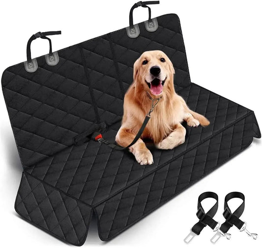 Waterproof Dog Car Seat Cover – Non-Slip, Black