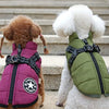Windproof Dog Harness Coat for Outdoor Winter Walks