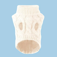 Puppy Dog Sweaters for Small Medium Dogs Cats Clothes Winter Warm Pet Turtleneck Chihuahua Vest Soft Yorkie Coat Teddy Jacket