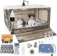 Puppy & Kitten Incubator with Heat & Bed Mat (55L)